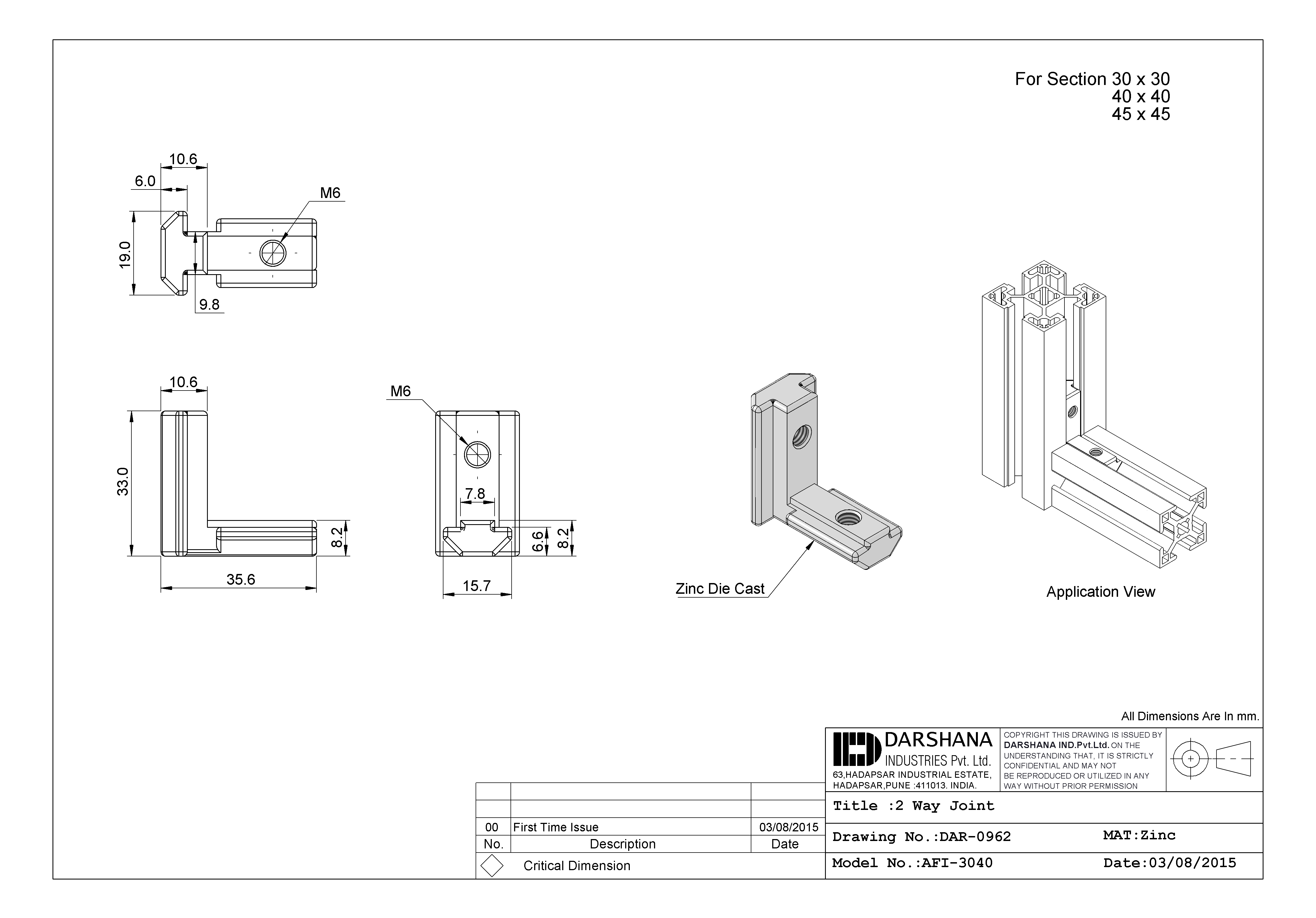 Darshana industries Item No -AFI-3040 - MAPA Engineering Company