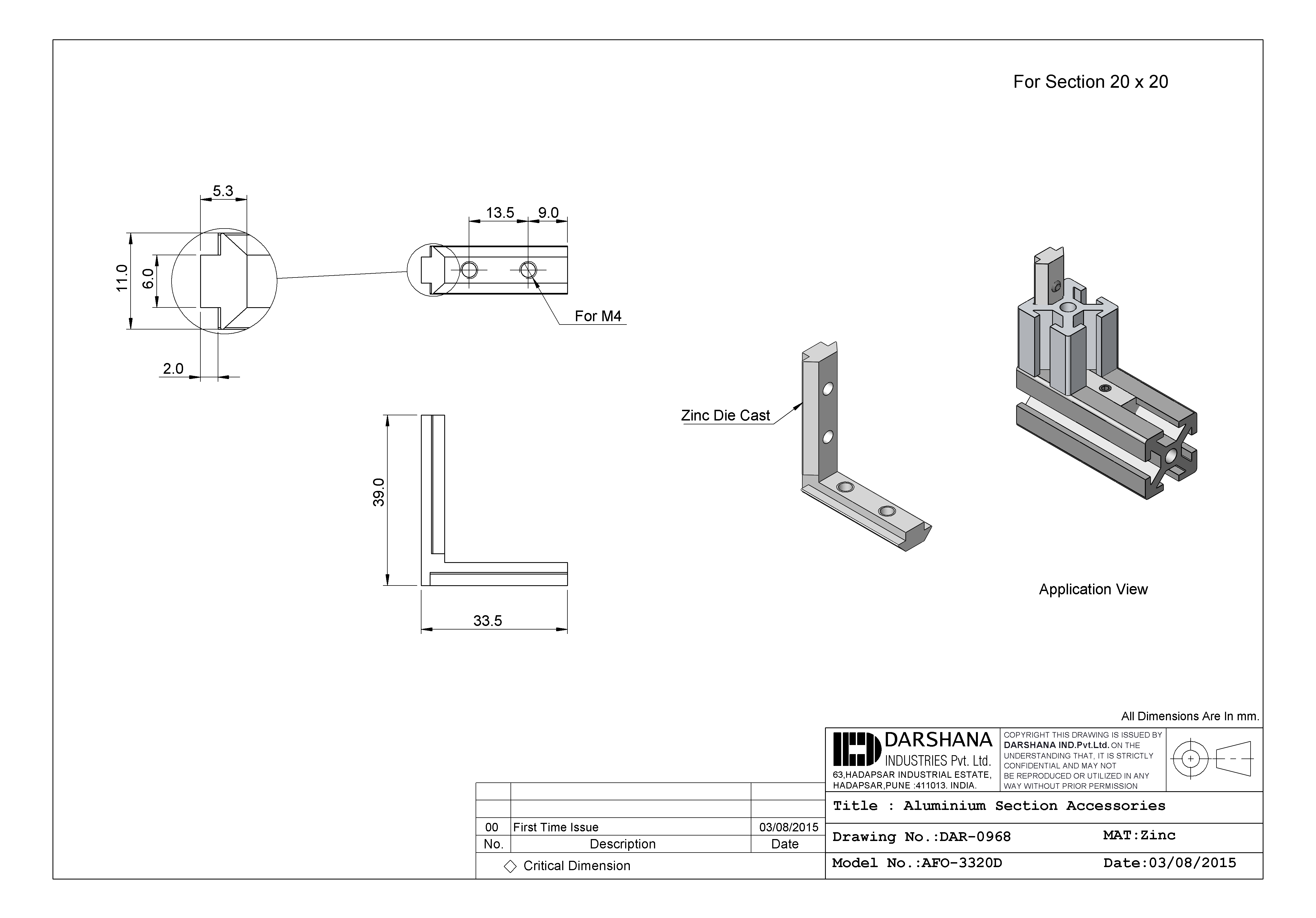 Darshana industries Item No -AFO-3320D - MAPA Engineering Company