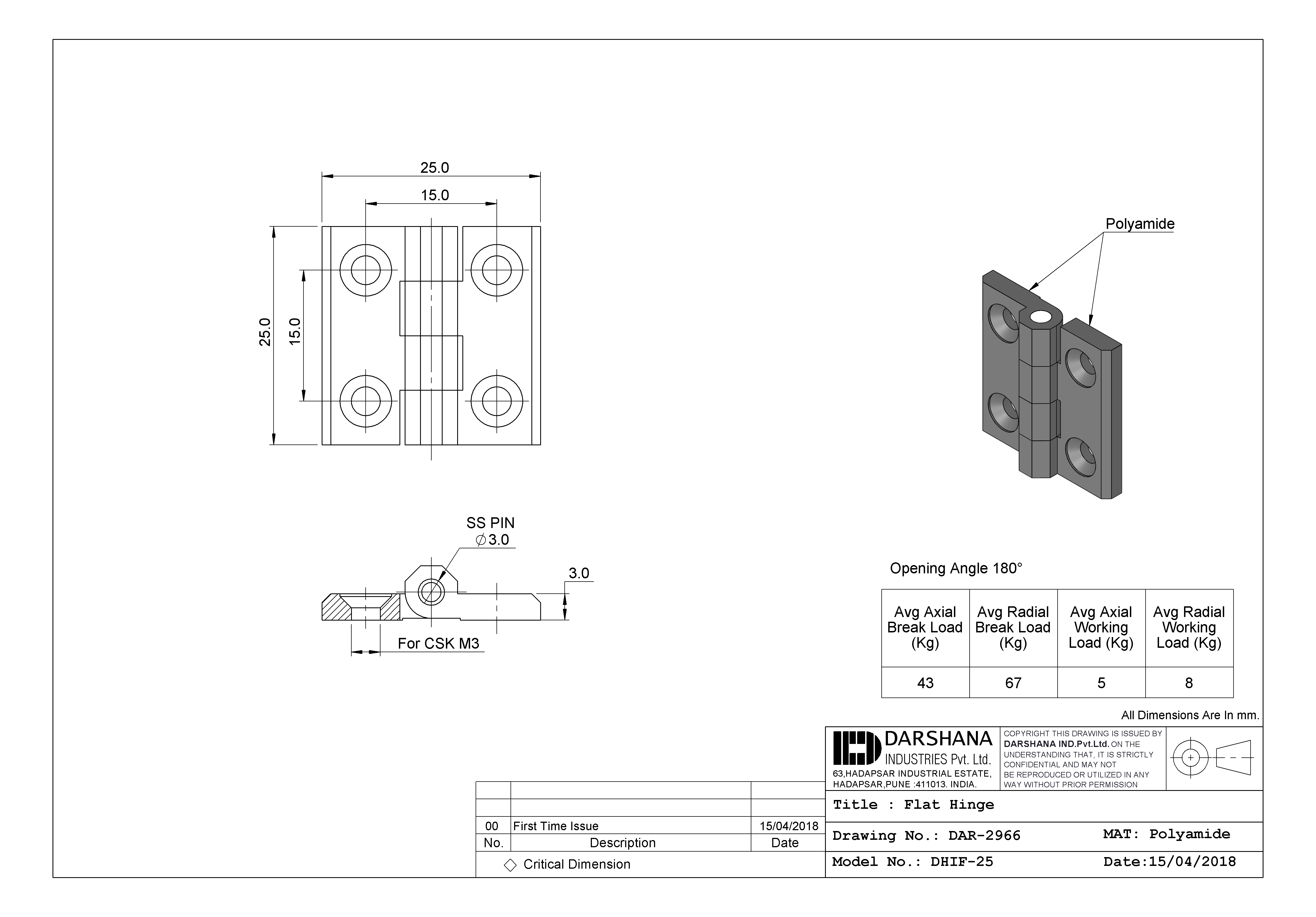 Darshana industries Item No DHIF25 MAPA Engineering Company