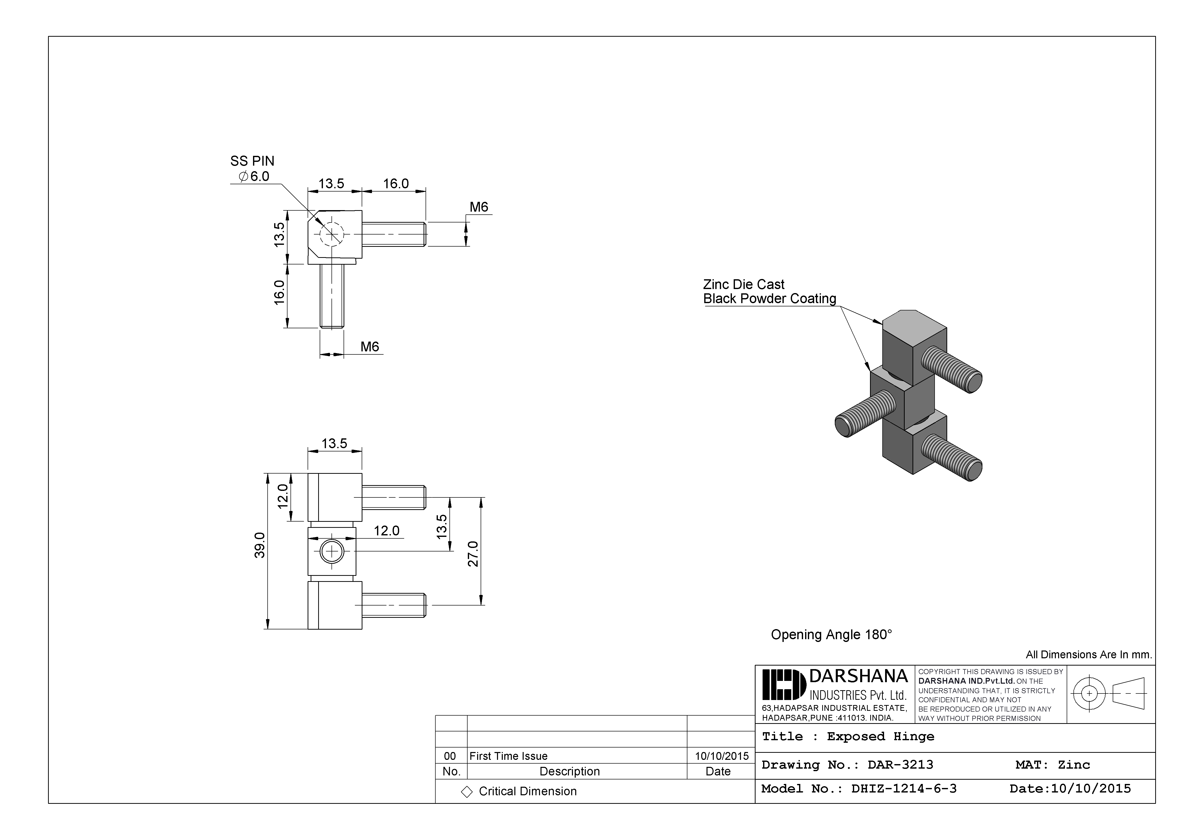 Darshana industries Item No -DHIZ-1214-6-3 - MAPA Engineering Company