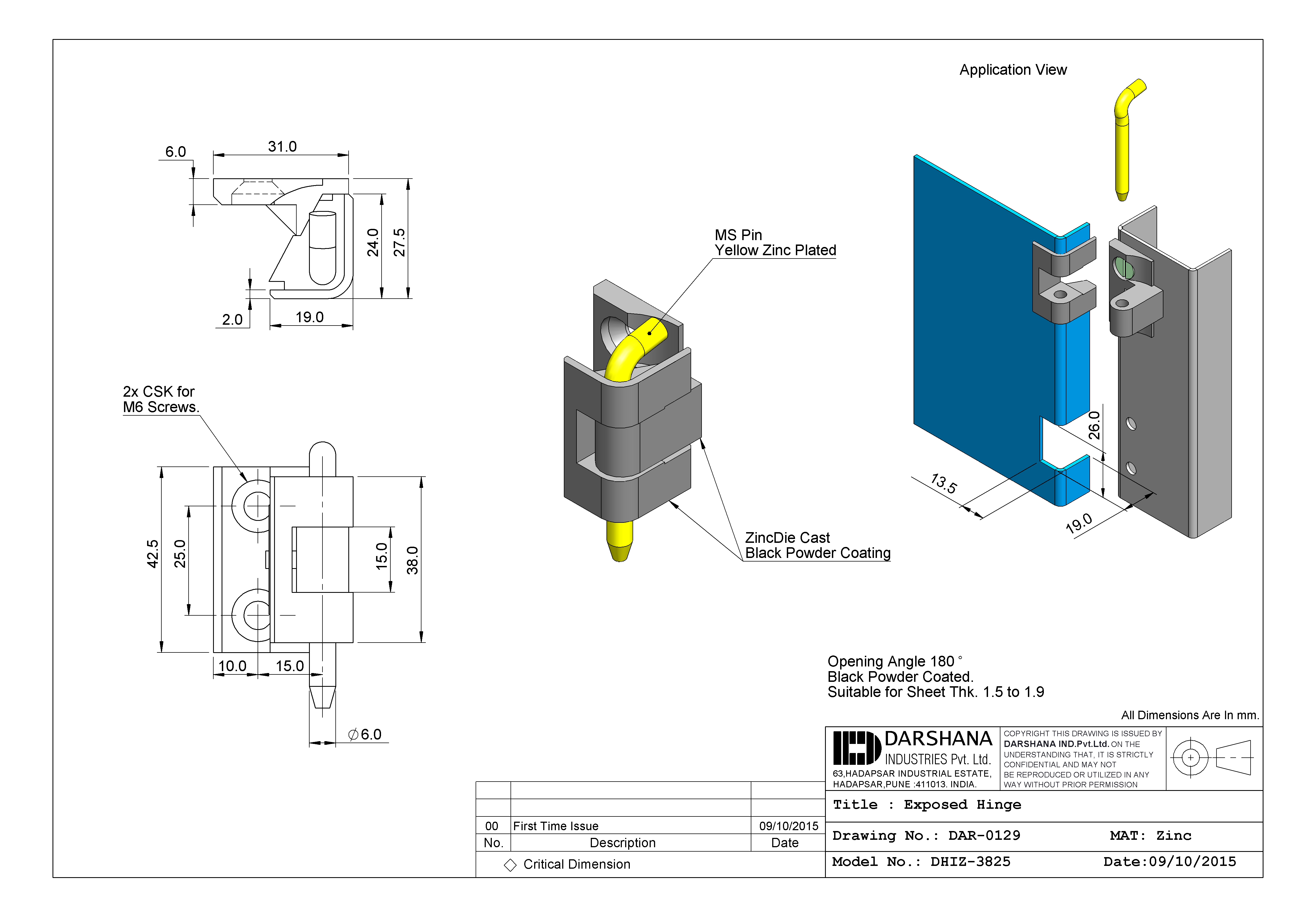 Darshana industries Item No DHIZ3825 MAPA Engineering Company