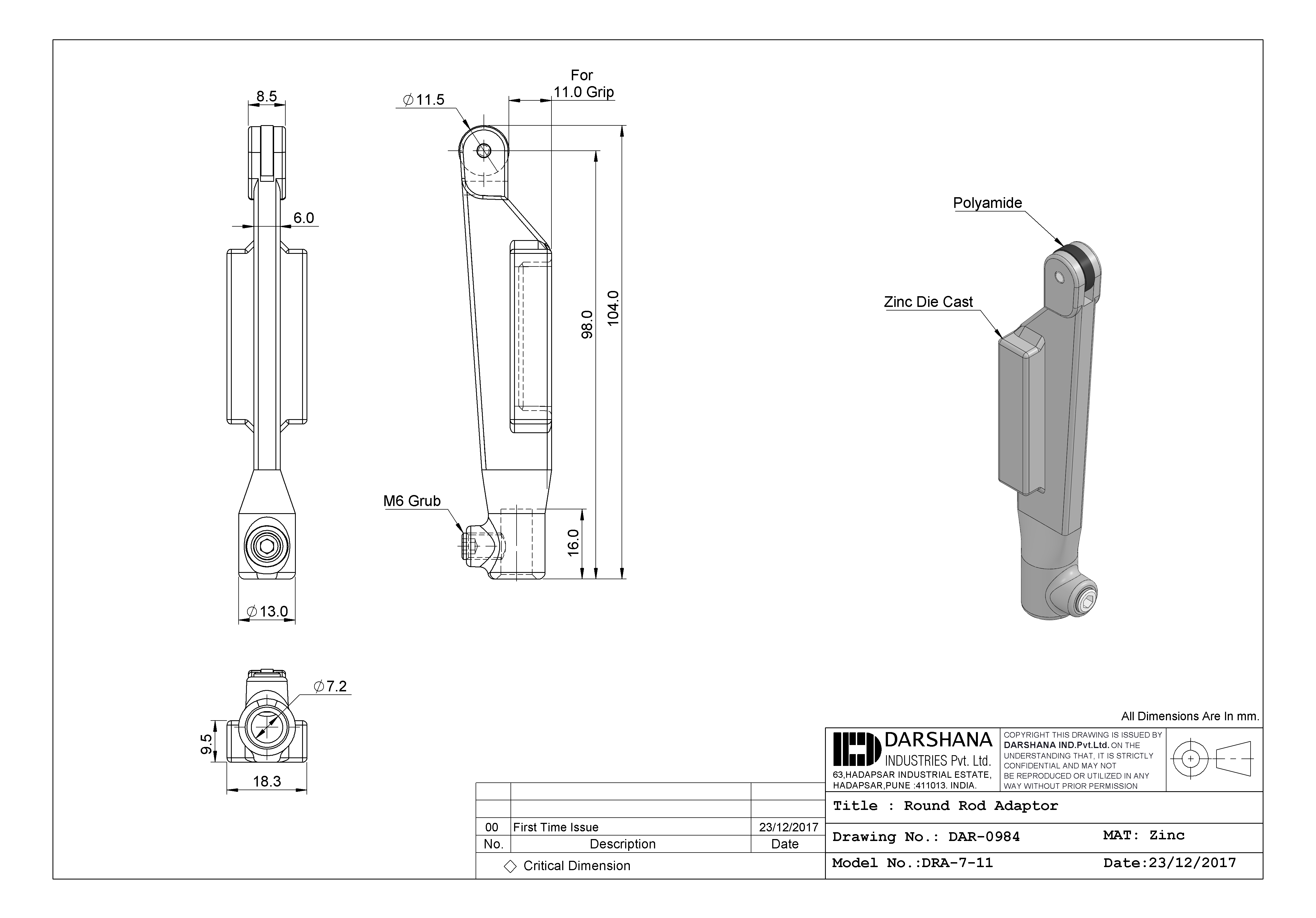 Darshana industries Item No -DRA - MAPA Engineering Company